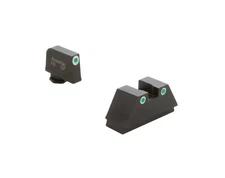 Ameriglo Optic Compatible Sight Set XL Tall Set Green Tritium For Glock - GL329