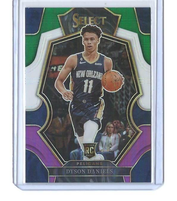 2022 Panini Select Dyson Daniels Tri-Color Prizm Premier Level RC Pelicans