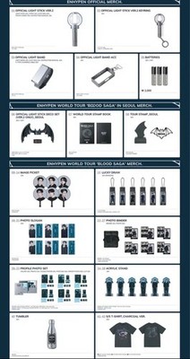 ENHYPEN BLOOD SAGA ソウルコン グッズ OFFLINE] ENHYPEN WORLD TOUR BLOOD SAGA SEOUL Official MD KPOP