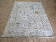 8'10 x 11'9 Hand Knotted Gray Oushak Oriental Rug G16697