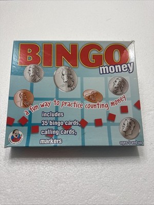Bingo Money: A Fun Way to Practice Counting Money Board Game Open Box