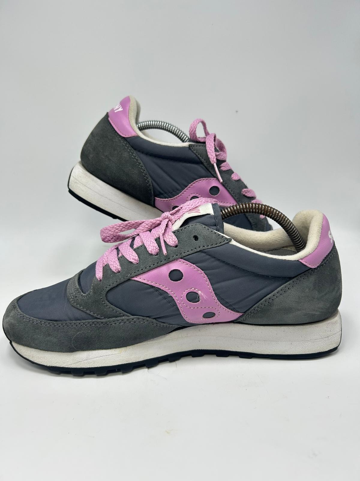 Saucony Jazz Original Women`s Size 10 Grey Pink Running Snekers 1044-108 thumbnail 8