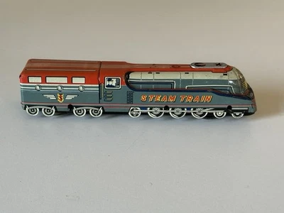 Ancien Train Locomotive Jouet Tôle Marusan Sam Japan Années 50 - Photo 1/4