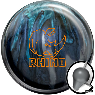 Bowling Ball Brunswick Rhino Blue Cadet Grey Silver