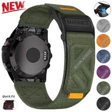 For Garmin Fenix 8 E 7 7X 6 6X Pro 5 5X Quick Fit Nylon Rugged Watch Band Strap
