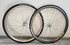 Rigida DP 18 / Gold Edge / Road Bike Rims with 7 Speed Shimano Cassette / Hub 