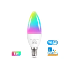 Dimmable Smart Zigbee LED Bulb E27 E14 GU10 RGBCW for Alexa & Google Home