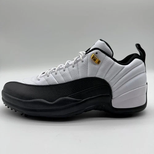 Nike Air Jordan 12 Retro Low Golf Taxi Black White DH4120-100 Mens Size 11.5 NEW