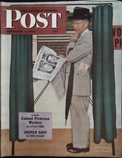 Saturday Evening Post September 16, 1944 Norman Rockwell, Compete Magazine