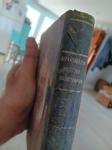 Book "Modern Geography of the World" by A. Mitchell 1849   (Selling AS IS)