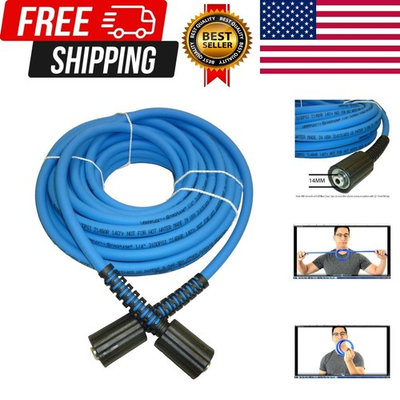 #ad UBERFLEX Kink Resistant Pressure Washer Hose 1 4quot; 3100 PSI with 2 22MM ... $95.10
