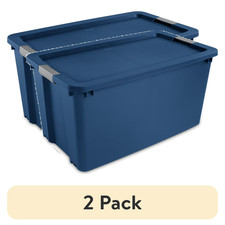  2 pack Sterilite Extra Large Storage Bin, 45 Gallon Plastic Storage Container