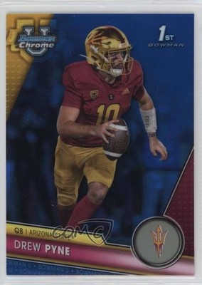 2023 Bowman U Chrome Blue Refractor 44/199 Drew Pyne #37 0l2