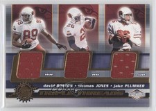 2001 Impressions Triple Threads David Boston Thomas Jones Jake Plummer #1 0d9