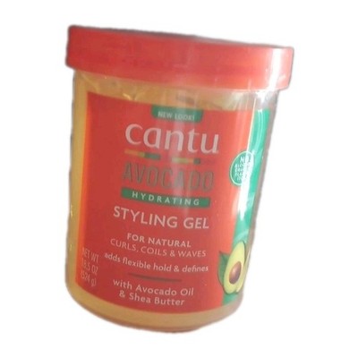 Cantu Avocado Hydrating Styling Gel 18.5 oz 524 gm for natural curls