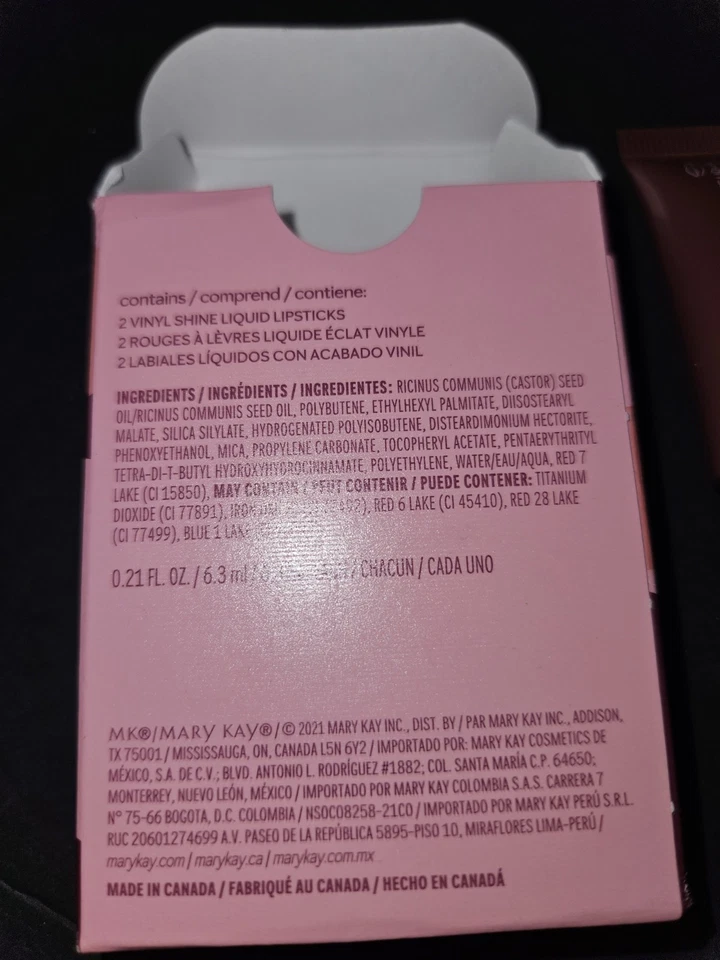 Juego de labios líquidos Mary Kay vinilo brillo neutro y marrón brillante nuevo Foto 4 de 4
