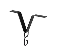 U-nitt Gutter Clip for Rain Chain, Black Powder Coated, 5.75"x6", Standard