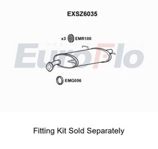 Rear Muffler Silencer Insert Exhaust System Fits Suzuki Swift EuroFlo EXSZ6035