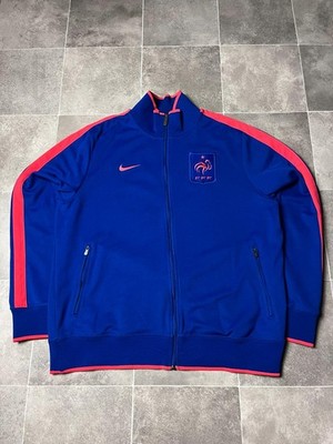 Vintage Nike Frankreich Jacke Rückenprint y2k lila/pink (XL)