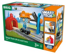 BRIO BRIO World Smart Tech Lift  Load Crane 33827 Wood 33827