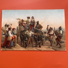 L'ARRIVEE DES MOISSONNEURS DANS LES MARSAIS PONTINS ANTICA POSTCARD