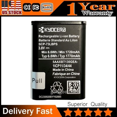 New OEM Original SCP-73LBPS Battery for Kyocera DuraXV Extreme E4810 1770mAh