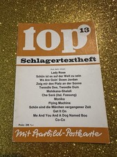 TOP SCHLAGERTEXTHEFT NR.13 ( MIT AUTOGRAMMKARTE ) , GEBRAUCHT , ZU VERKAUFEN.