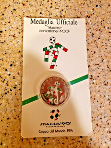 FIFA ITALIA 90 ITALY COPPER-NICKEL PROOF