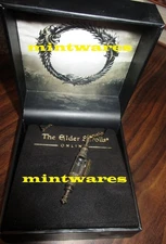 Elder Scroll Online Tamriel Hinged Brass 3D Pendant Necklace ESO Sold Out NEW