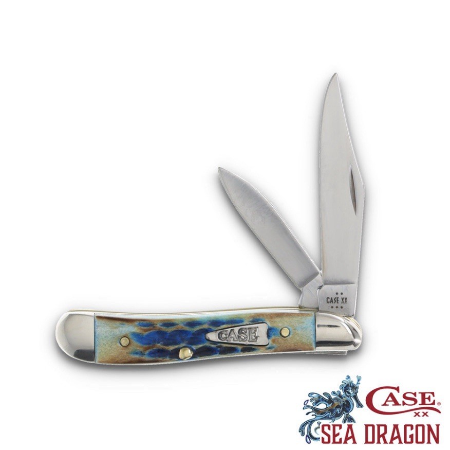 Case XX SMKW Exclusive 2 Blade Peanut CA25254 - Sea Dragon Bone | eBay