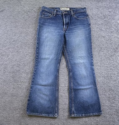 American Eagle Flare Jeans Retro Fit Women 10P Button Fly Med Mid Rise Bootcut