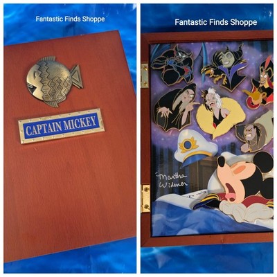 Disney DCL Maleficent Mickey's Nightmare LE 300 7 pin boxed set - ARTIST SIGNED