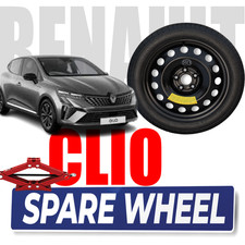 Notrad 16 Zoll Für Renault Clio Schwarz Stahl 4x 125/70R16 inkl. Wagenheber