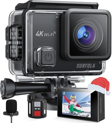 Action Cam 4K - Unterwasserkamera 40M mit Stabilisierung, 170°, , by_huriye