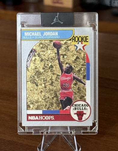 RARE 1/1 Michael Jordan Art Card Chicago Bulls 1986 Fleer TZ Customs Pack Look