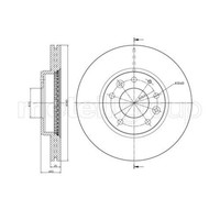 Metelli 2X Bremsscheibe Vorne Ø283 Mm BelüFtet FüR Mazda 6 Station Wagon GY 1.8