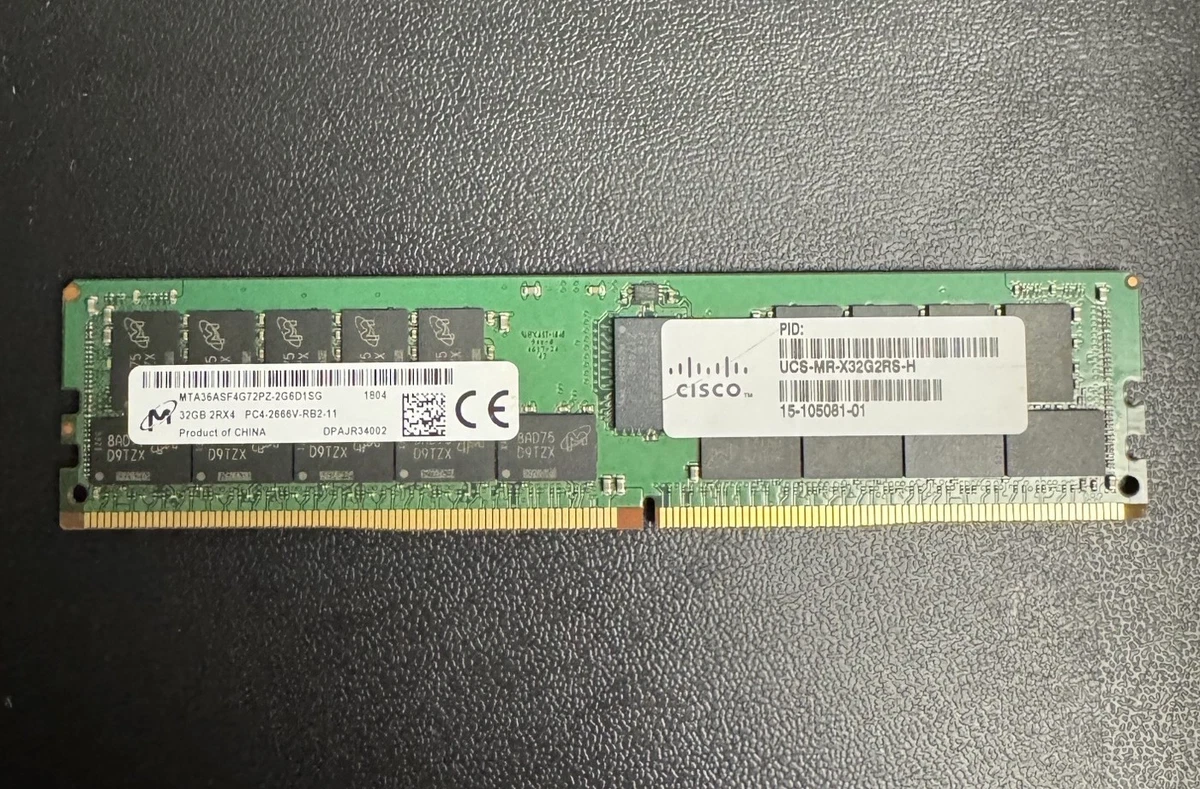 Cisco Network Server Memory (RAM) 32 GB Capacity per Module for