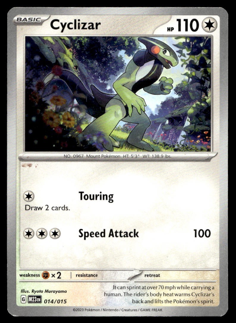Cyclizar 14/15 Pokemon Card McDonald's 2023 Promo 110 HP Lightly Played HA