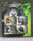 Niger 2013 chimpanzees apes mammals m/sheet mnh