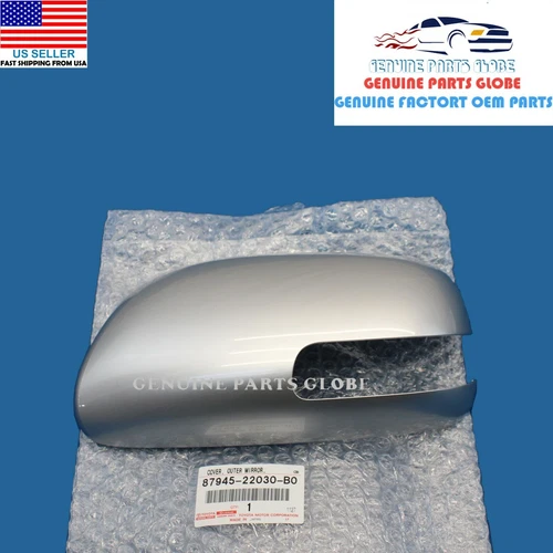 GENUINE TOYOTA 08-15 xB |11- tC DRIVER SILVER OUTER MIRROR COVER 87945-22030-B0