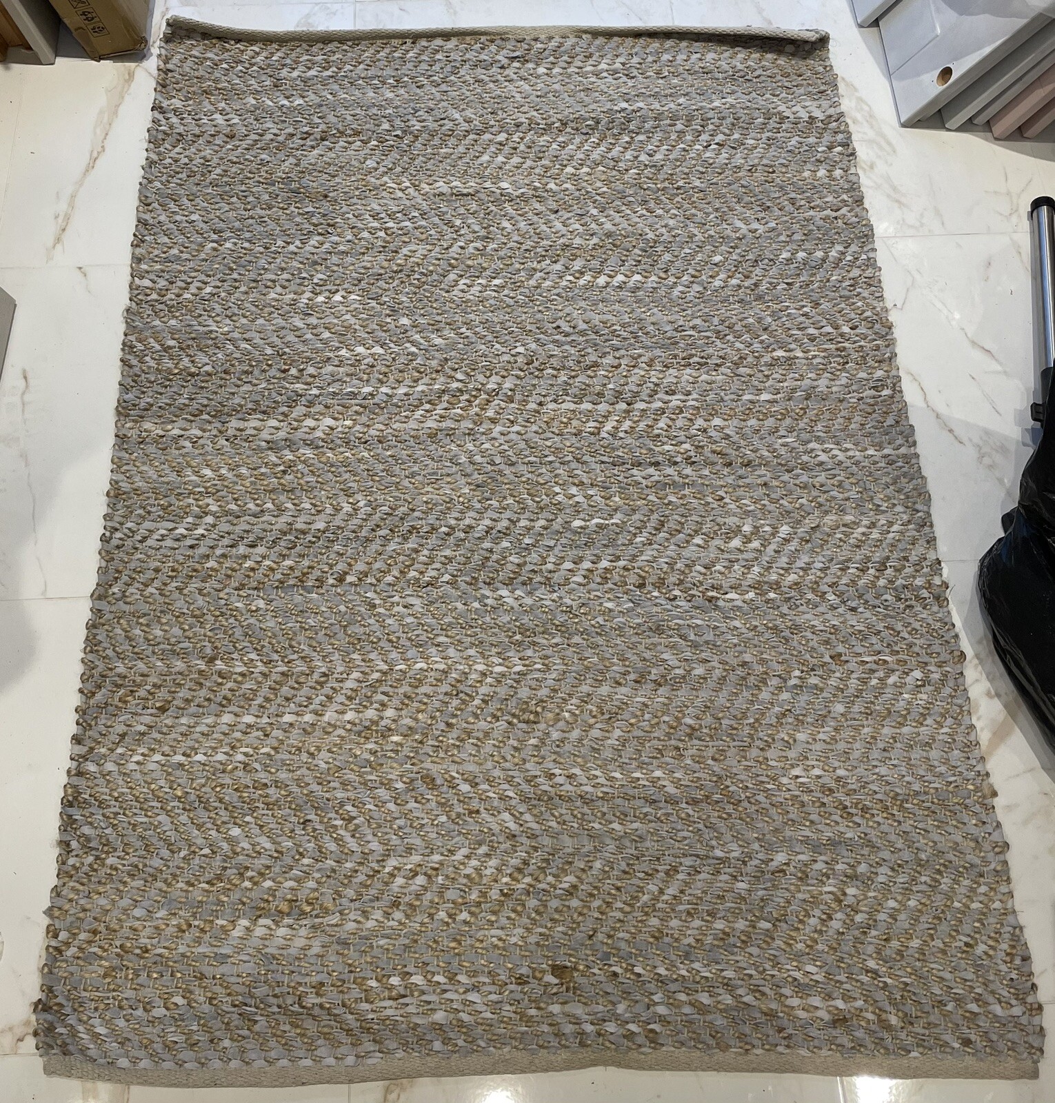 Leather and Jute Rug eBay