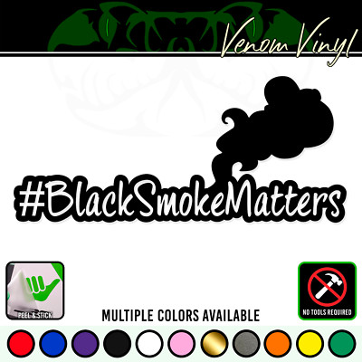 Smoke Machine Decals Black Smoke Matters Diesel Vinyl Decal Truck Sticker | Diesel Rolling ...