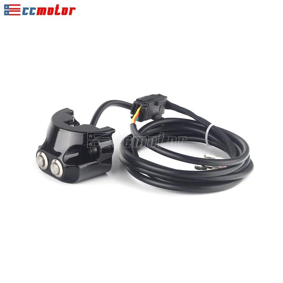 1" Handlebar Air Ride Switch Controller Kit For Harley Dyna Softail Sportster - Image 2 of 4