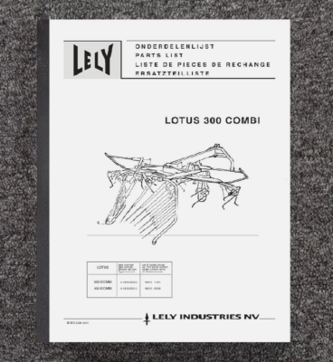 Service PARTS Manual Fits LeLy Rake LOTUS 300 COMBI | eBay