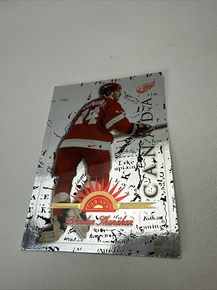 1997-98 Leaf International Universal Ice Brendan Shanahan #12 Red Wings Hockey - Image 2 of 4