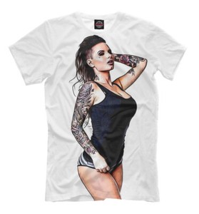 Details about Christy Mack pornstar white t-shirt - Kristy hot sexy tatoo  girl porn actress