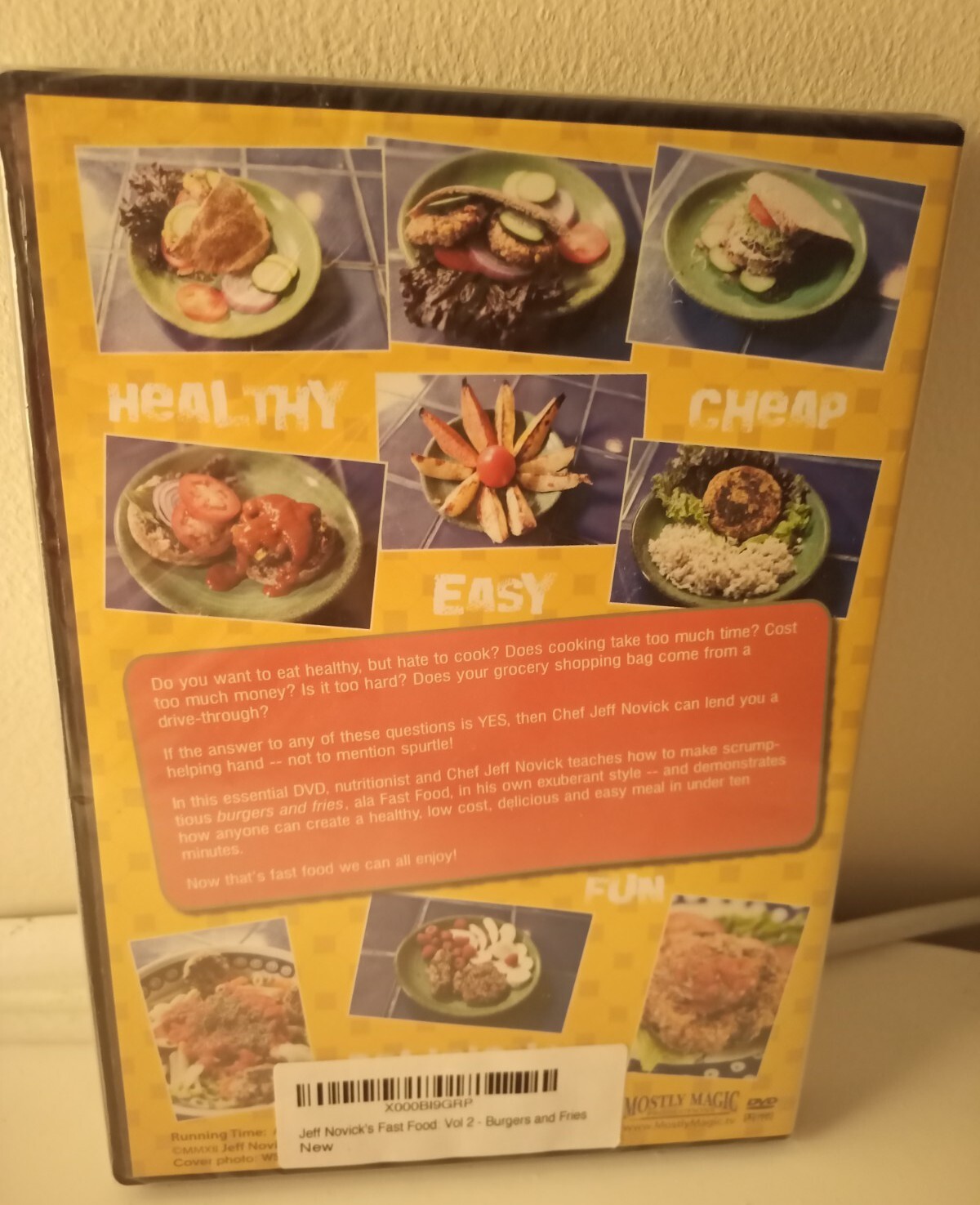 Jeff Novick's Fast Food DVD Volume 2 Burgers and Fries New eBay