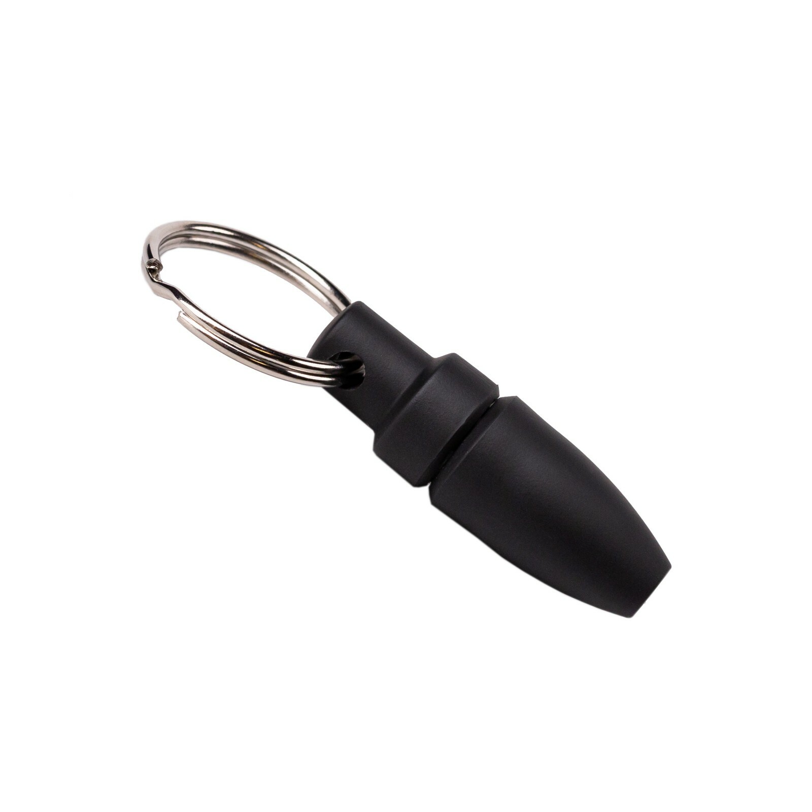 Cigar Punch Cutter Black Rubber Key Ring Chain Bullet Style Draw Hole