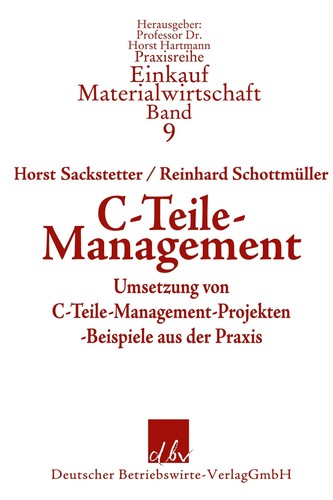 C-Teile-Management. Horst Sackstetter