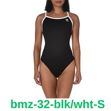TYR Women's Hexa Diamondfit Swimsuit, Black/White, SIZE 36